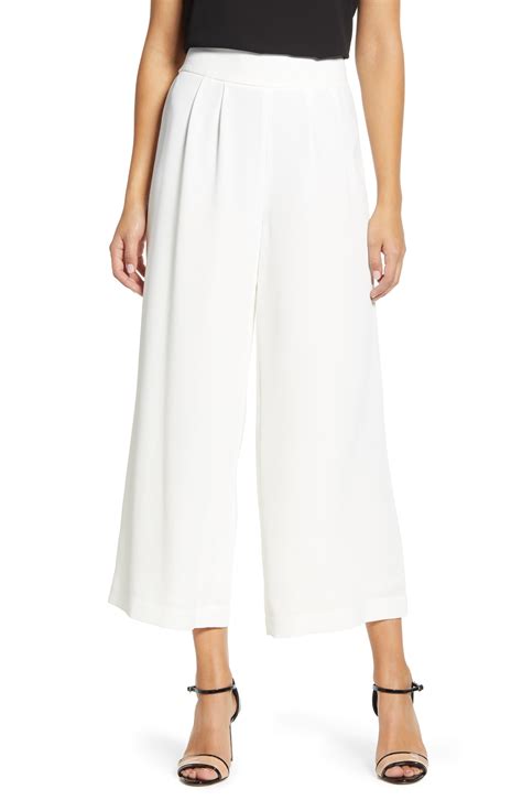 wide leg crepe pants